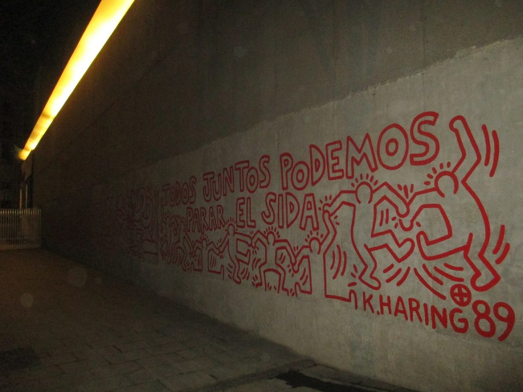 mural contra el sida