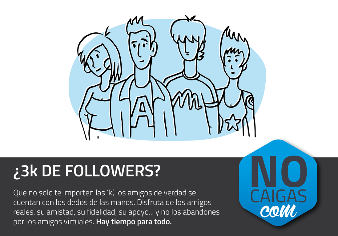 Uno de los consejos de la campaña de prevención de FEJAR Nocaigas.com/http://nocaigas.com/?page_id=10